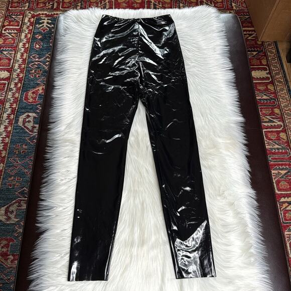 Wilfred Free Aritzia Black Vegan Leather Jemma Leggings - Picture 2 of 8